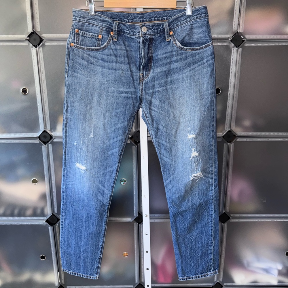 Levi’s 501 CT Distressed Medium Wash Jeans Women’s Tag Size 30 x 36
